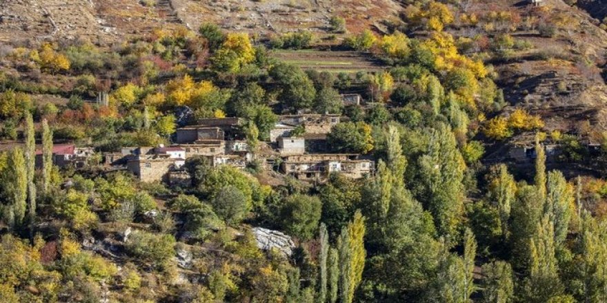 Diyarbakır'ın Akdeniz iklimli köyünde sonbahar