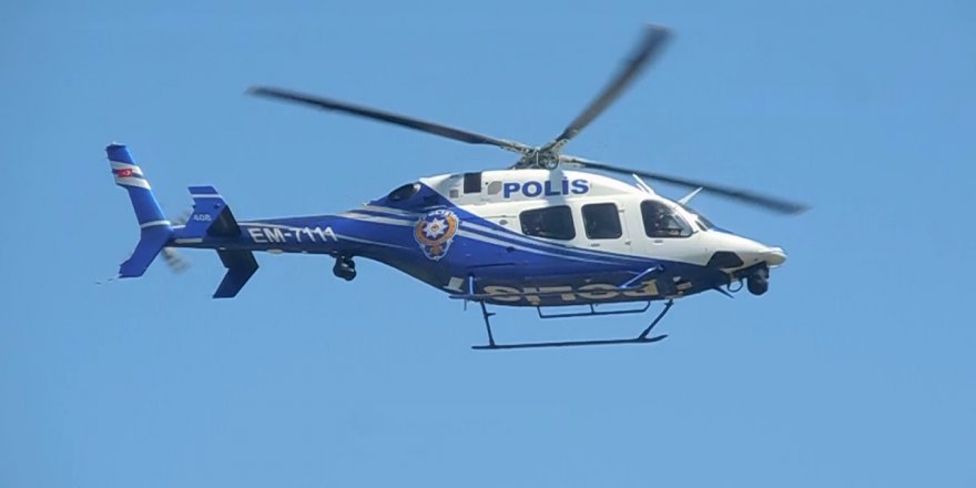 İstanbul'da helikopterli trafik denetimi