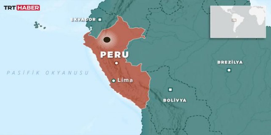 Peru'da 7,2 büyüklüğünde deprem