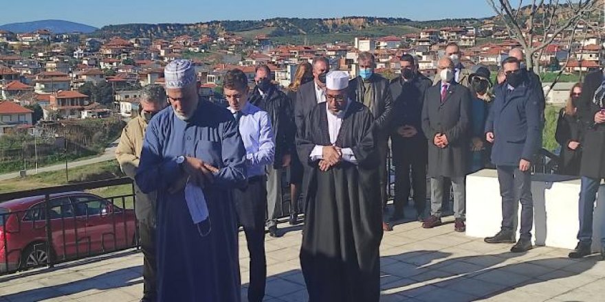 Yunanistan'da Osmanlı mezarlığında bulunan naaşlar defnedildi