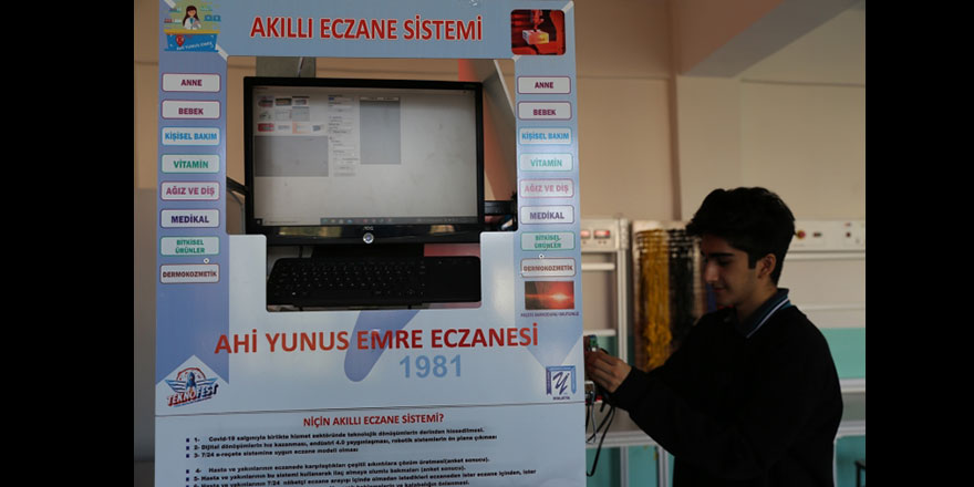 Meslek lisesi öğrencilerinden nöbetçi eczane derdine çözüm: İlaçmatik!