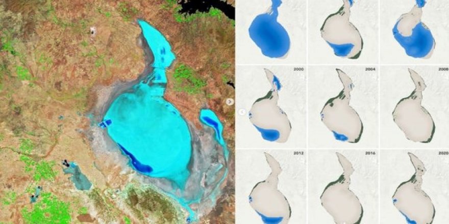 NASA'dan Tuz Gölü paylaşımı: Gittikçe kuruyor