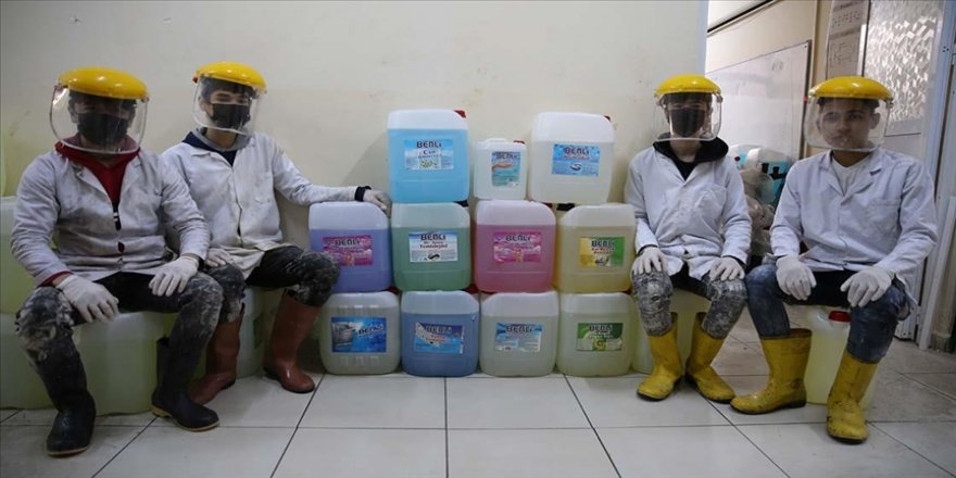 Temizlik malzemesi üreten meslek lisesinden 5 milyon 101 bin liralık ciro