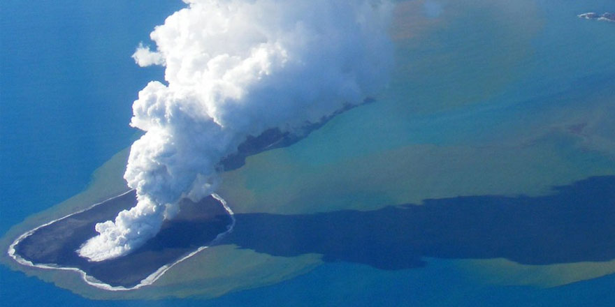 Suyun altındaki yanardağ patlaması 500 atom bombası gücünde 