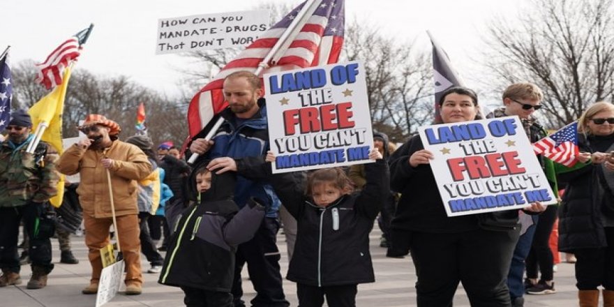 Washington'da Filistinlilerin İsrail karşıtı protestosunda 7 kişi gözaltına alındı