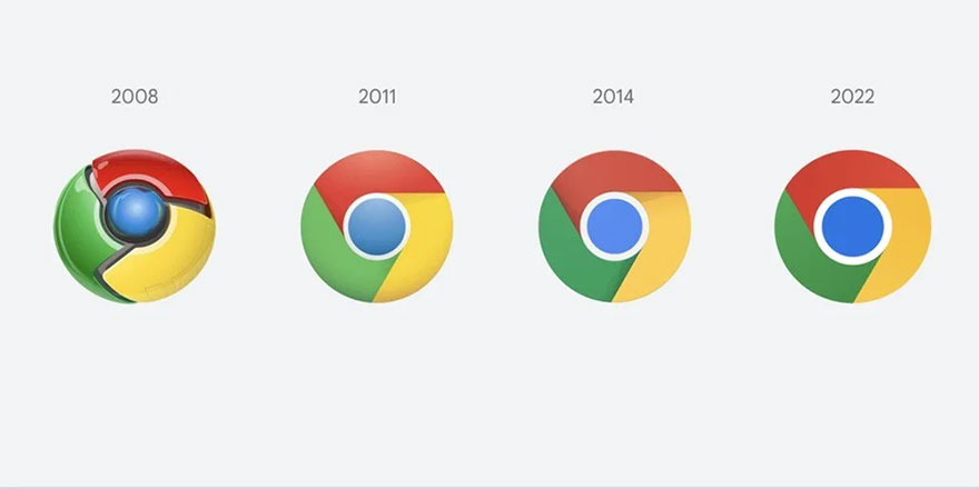 Google Chrome 8 yıl sonra ikonunu değiştirdi