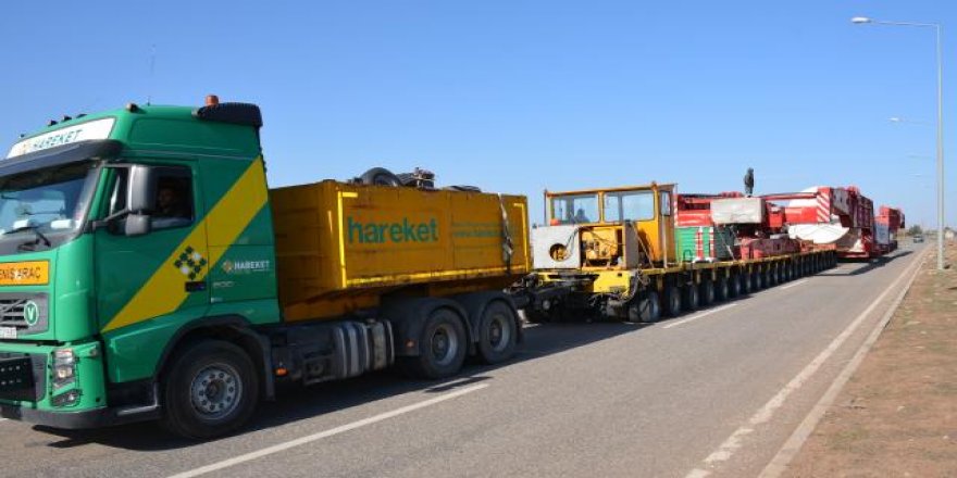 120 metrelik tır 38 günde Habur'a ulaştı