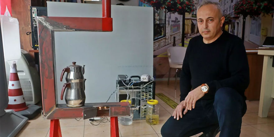 1.5 litre benzinle 3 gün boyunca ısıtan soba yaptı