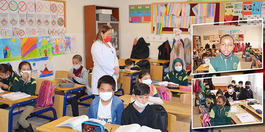 Aksaray'da bir ilkokul: 8 ülkenin göçmen çocukları eğitim görüyor