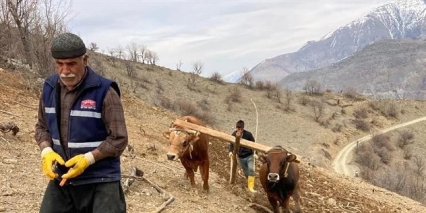 Bu köyde hala 'kara saban' kullanılıyor