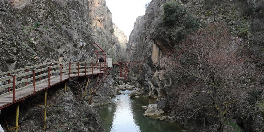 Geçen yaz kuruyan Kısık Kanyonu yağışlarla canlandı