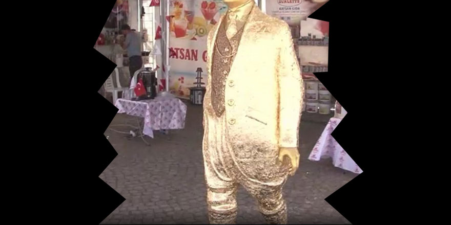 İzmir'de pastadan Atatürk heykeli yaptılar: Acıkınca yiyecekler!
