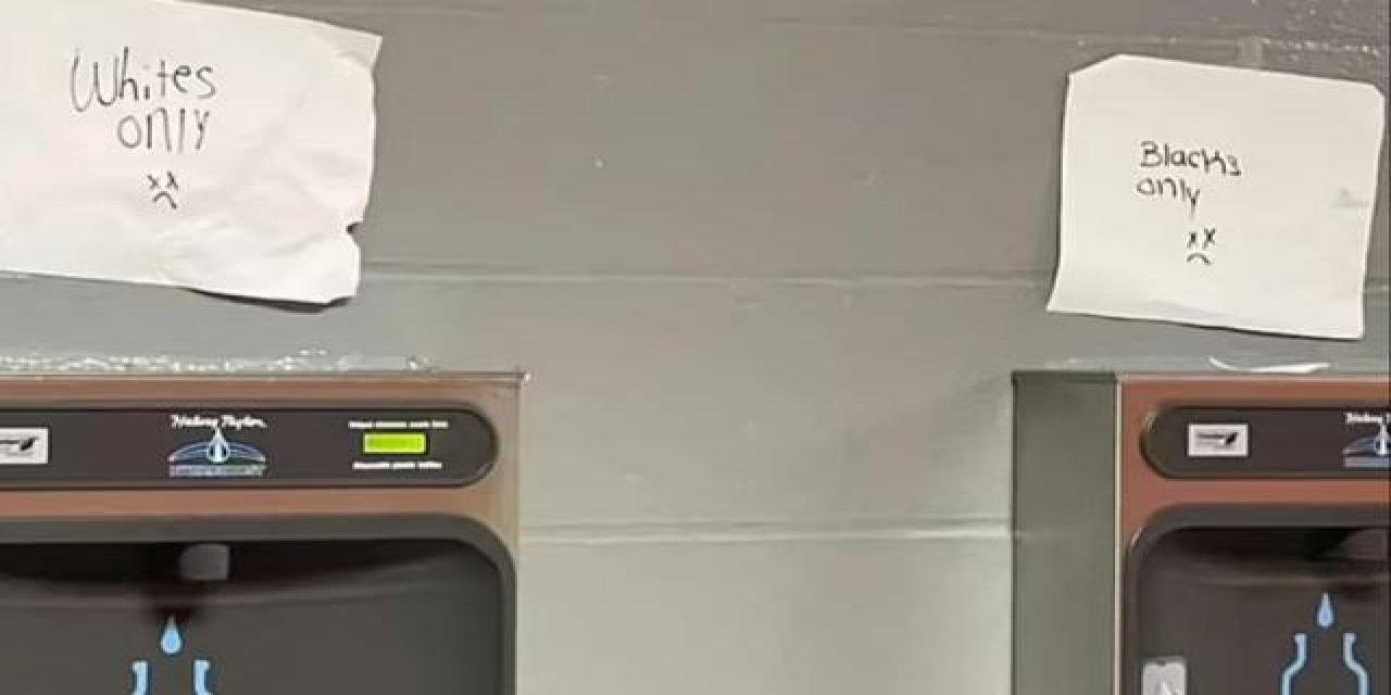 ABD'deki lisede su sebillerine ırkçı mesaj iddiası doğrulandı