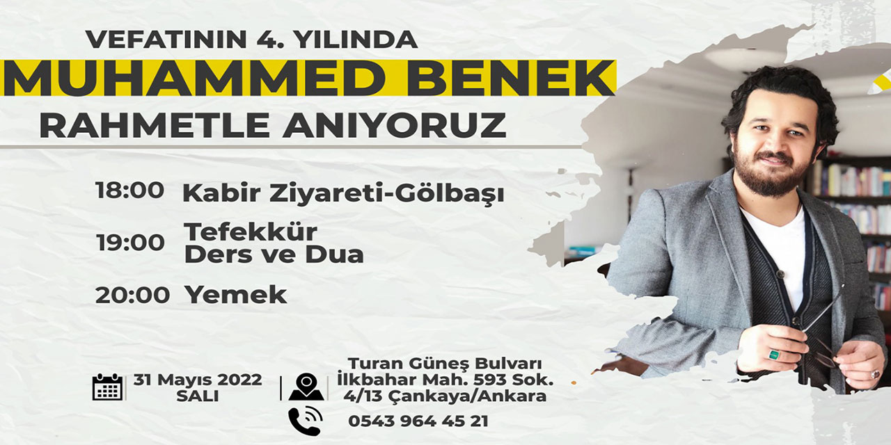 Vefatının dördüncü yıldönümünde Muhammed Benek'i anma programı