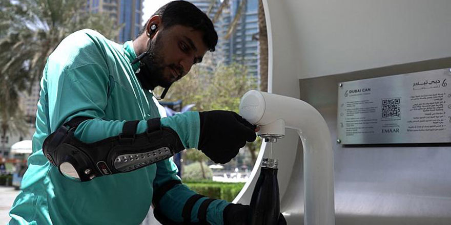 Pet şişe kullanımını azaltmak için şehir su çeşmeleriyle donatıldı