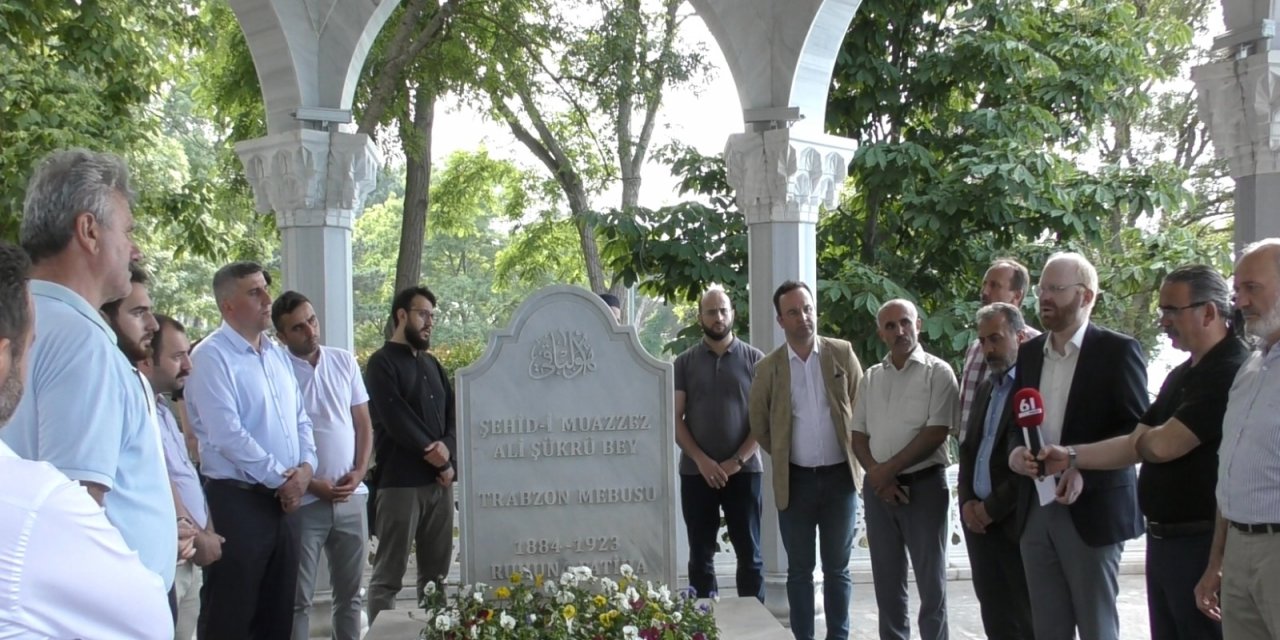 Trabzon'da Ali Şükrü Beyin katili Topal Osman'a iade-i itibar tepkisi!