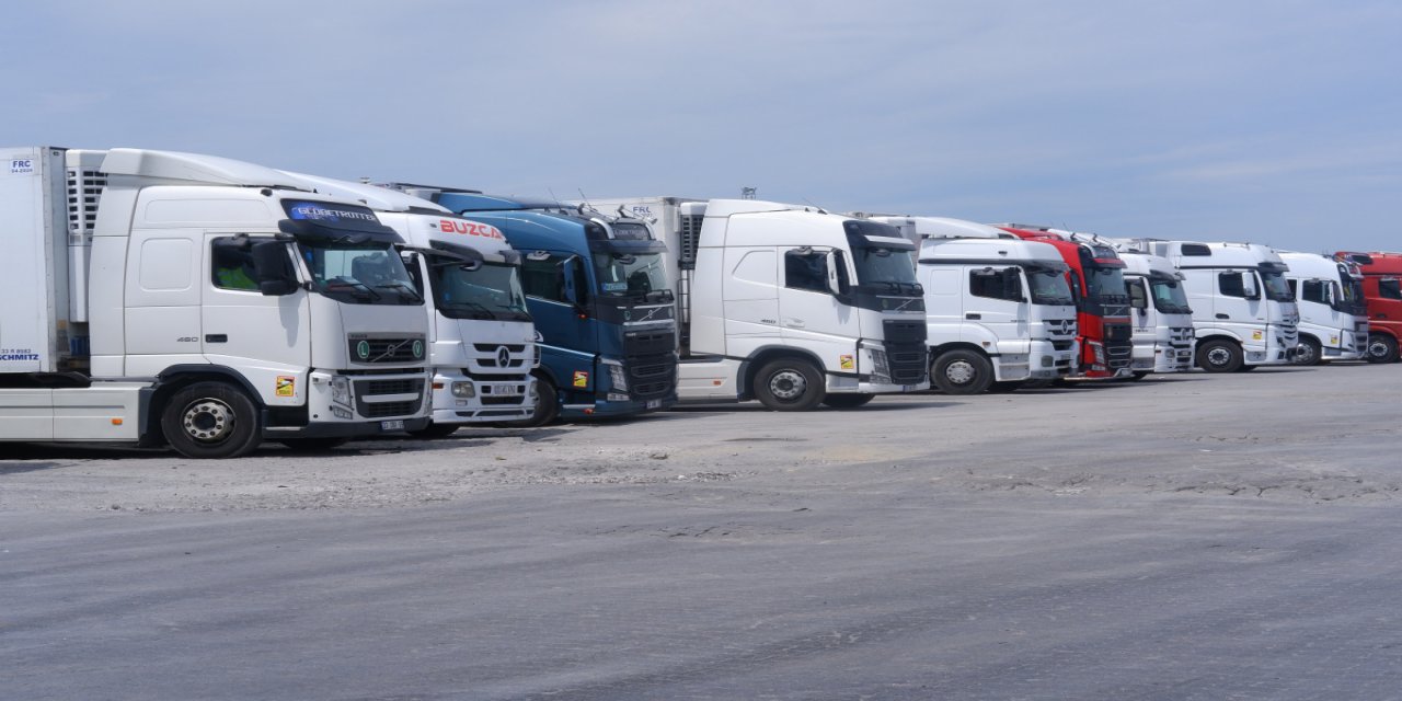 TIR şoförleri kameradan memnun