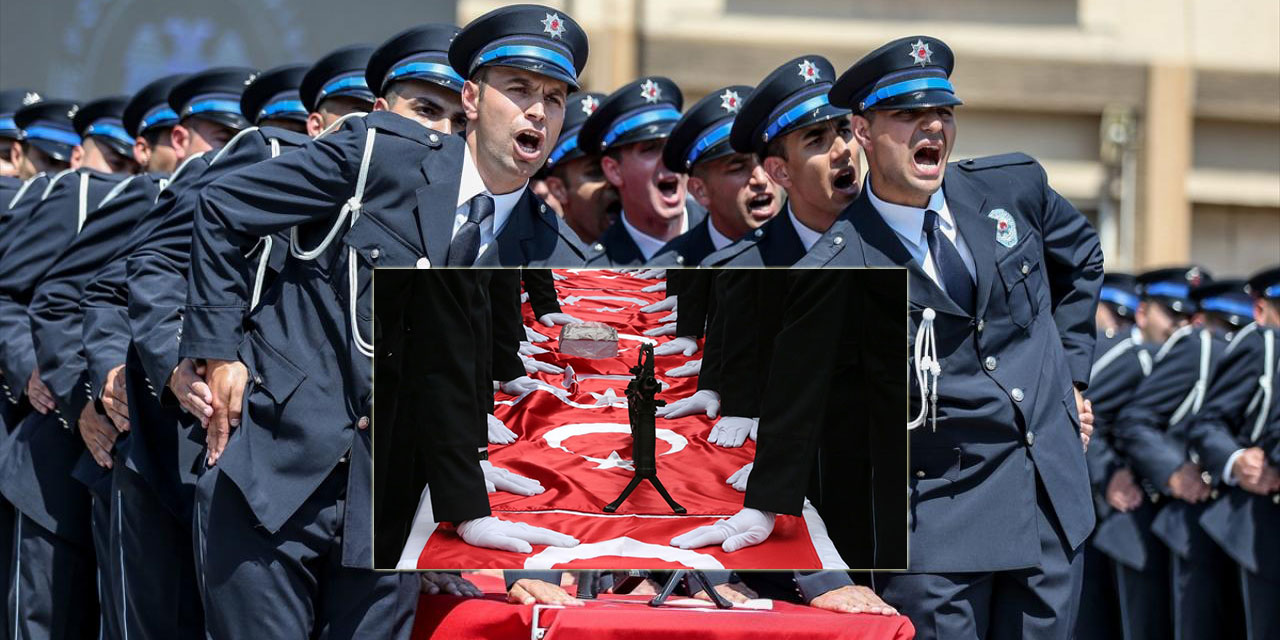 Polis adayları Kur'an'a yemin ederek mezun oldu