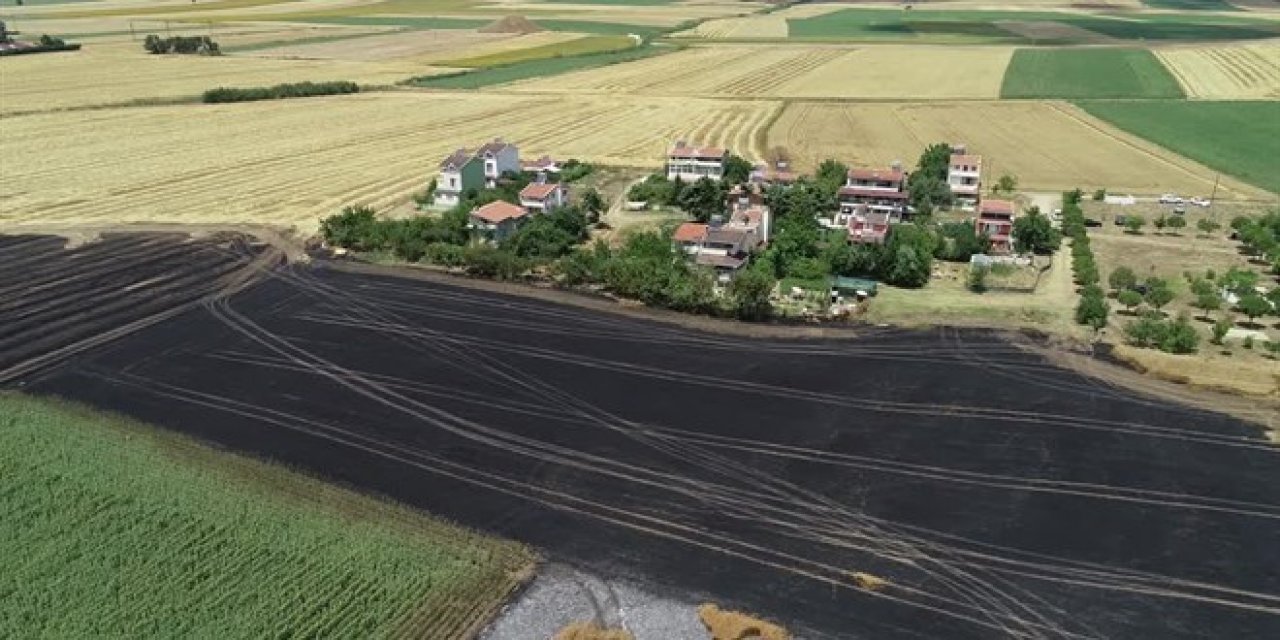 Tekirdağ'da 50 dönüm tarım alanı yandı