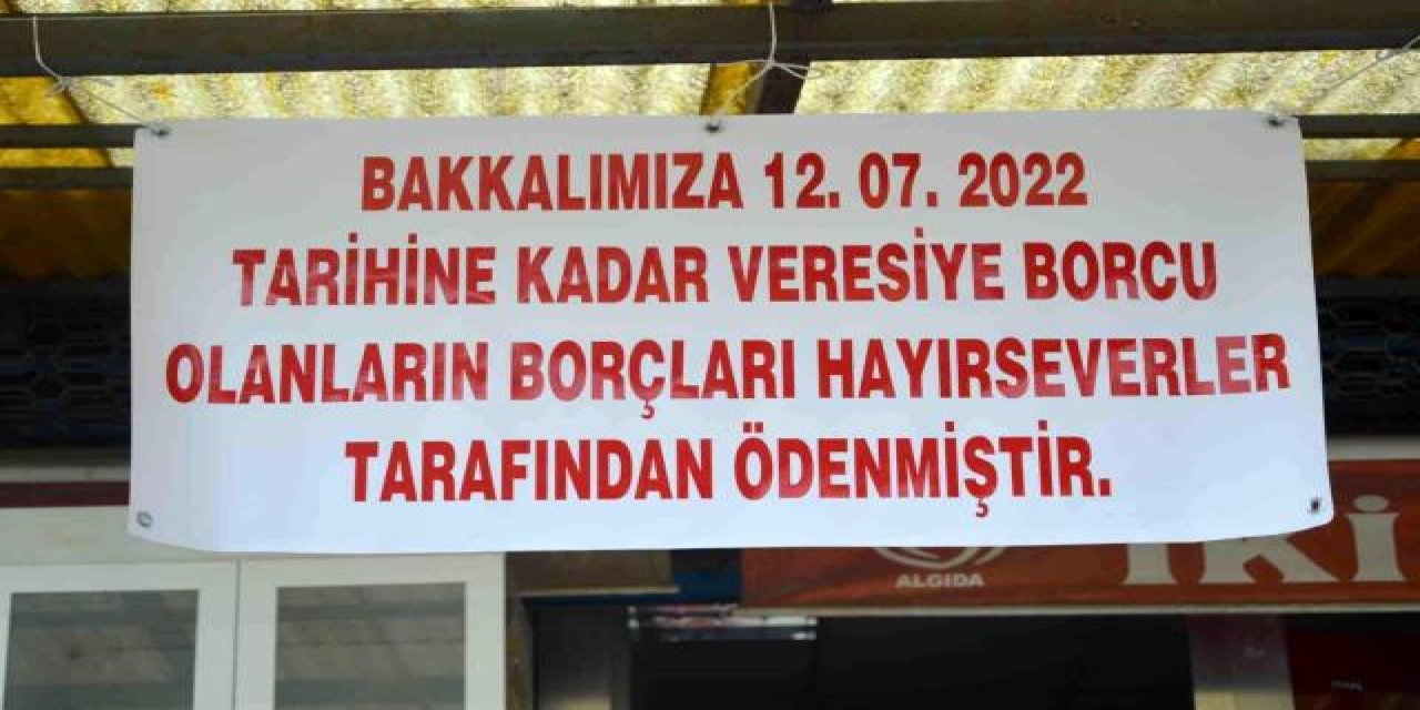 Market sahibinin kapısına astığı yazı mahalle halkını sevince boğdu