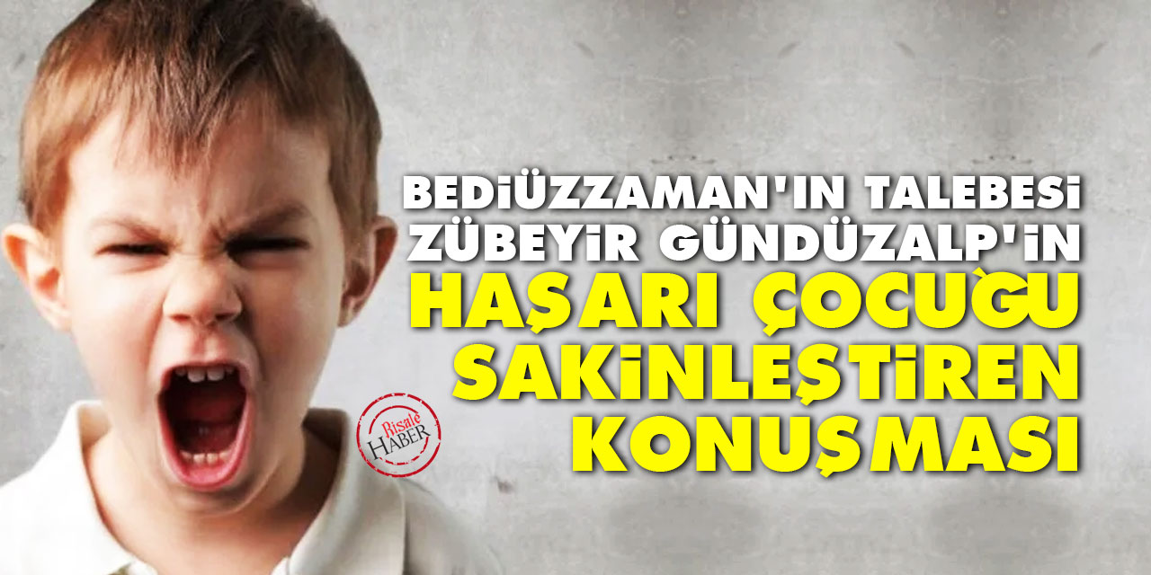 Zübeyir Gündüzalp'in haşarı çocuğu sakinleştiren konuşması