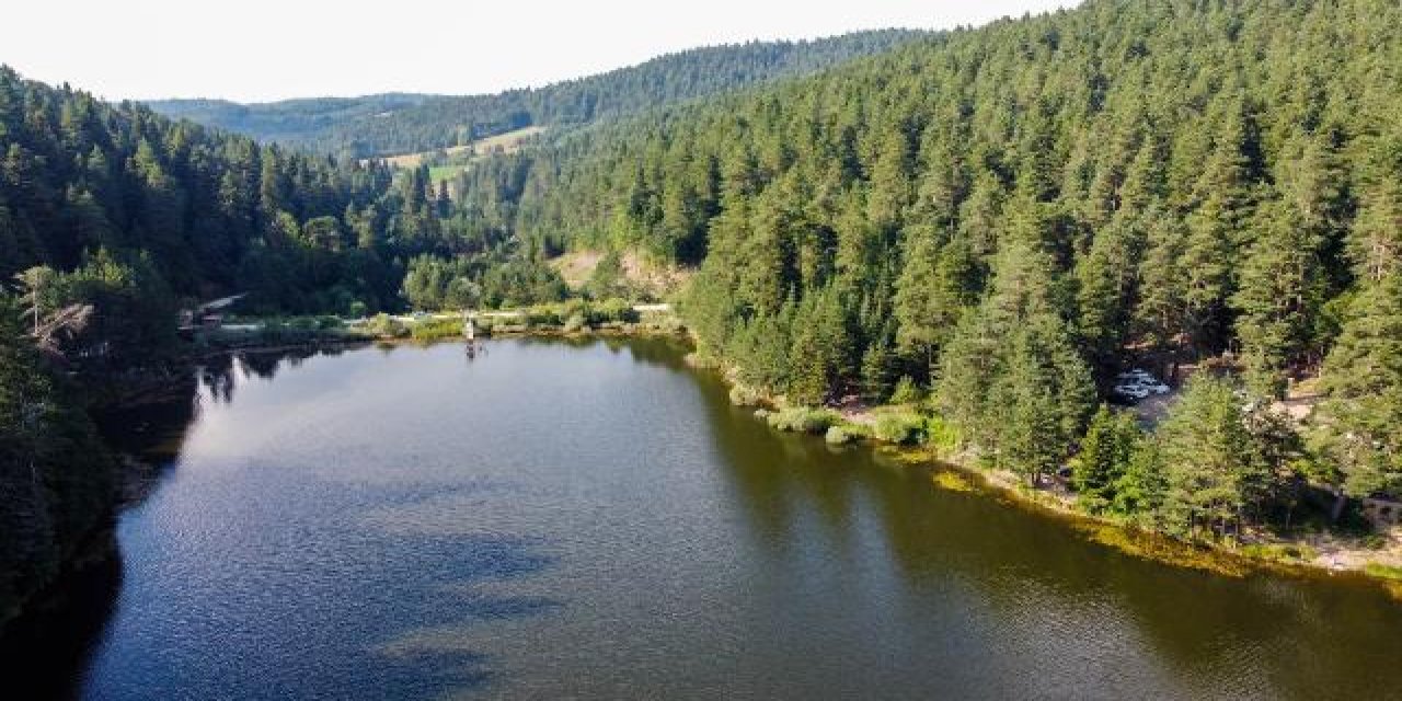 Bilecik'teki Bozcaarmut Göleti ziyaretçilerini ağırlıyor