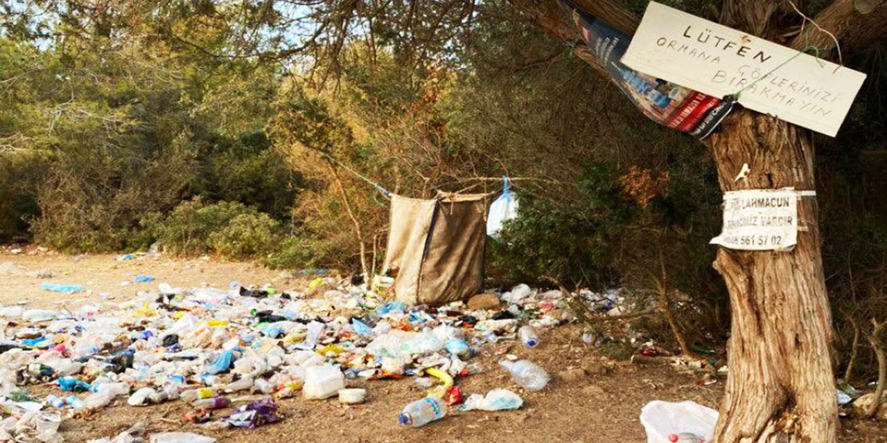 Tatilcilerin arkalarında bıraktığı ayıp