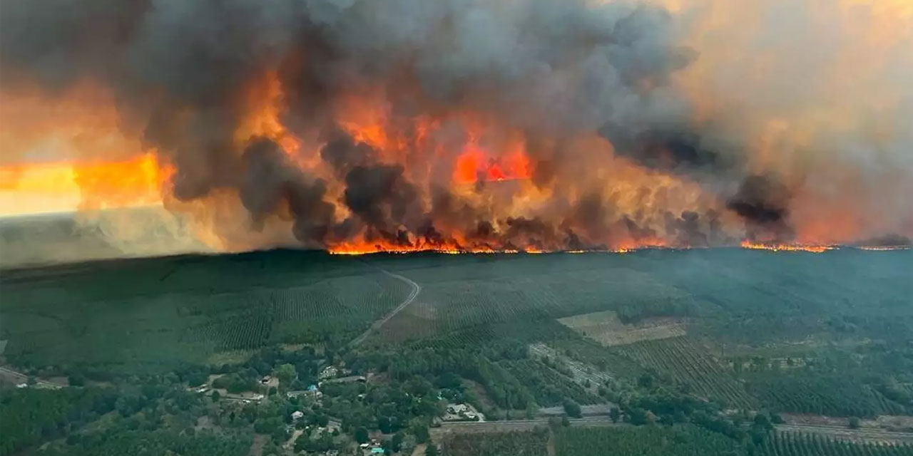 Fransa'daki orman yangınında her dakika 10 futbol sahası kül oluyor