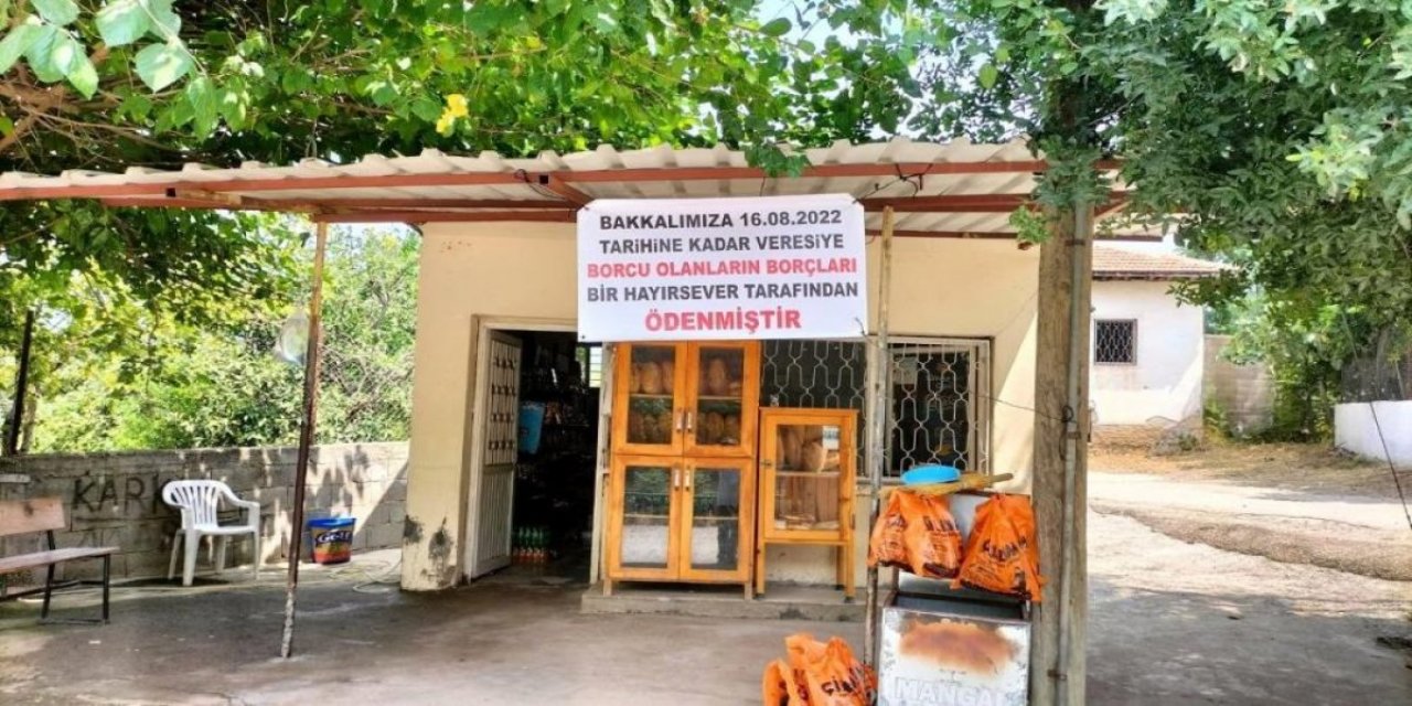 Osmaniye’de hayırsever mahallenin bakkal borcunu ödedi