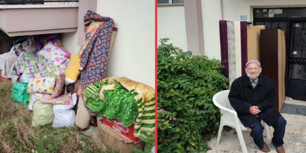 Engelli baba, 7 kişilik ailesiyle emlakçı yüzünden yağmur altında sokakta kaldı