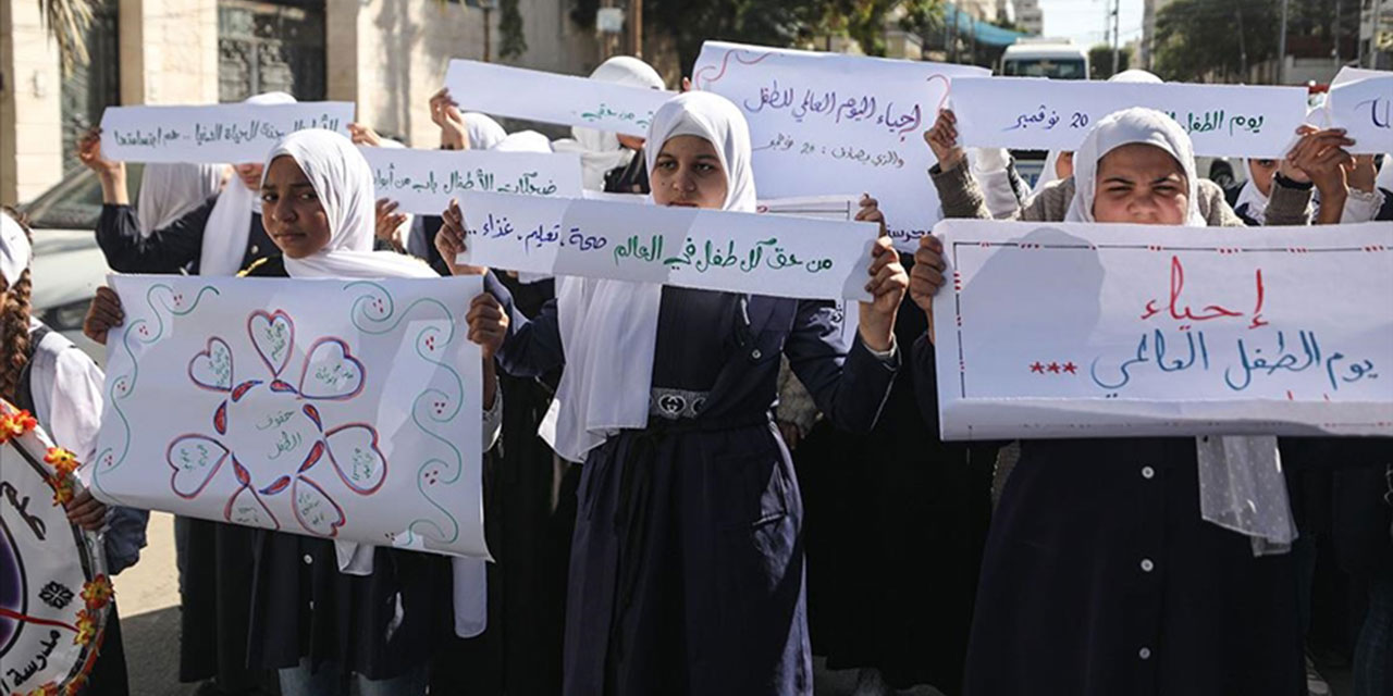 Filistinli çocuklar: Bizi işgalci İsrail'den koruyun