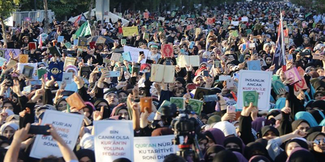 Diyarbakır'da 'Kur'an'a Saygı' mitingi