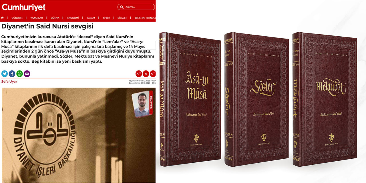 Cumhuriyet'ten al haberi: Diyanet'in Said Nursi sevgisi