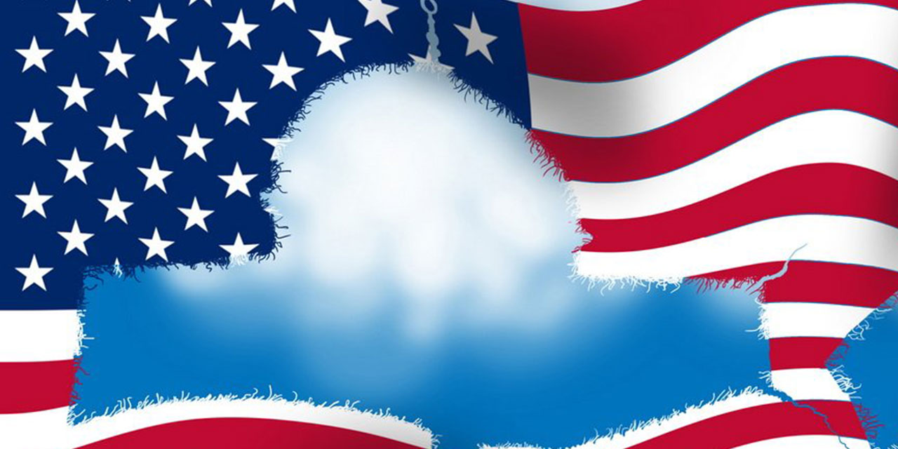 Kudüs ve Gazze ve Amerika bayrağındaki yırtık!