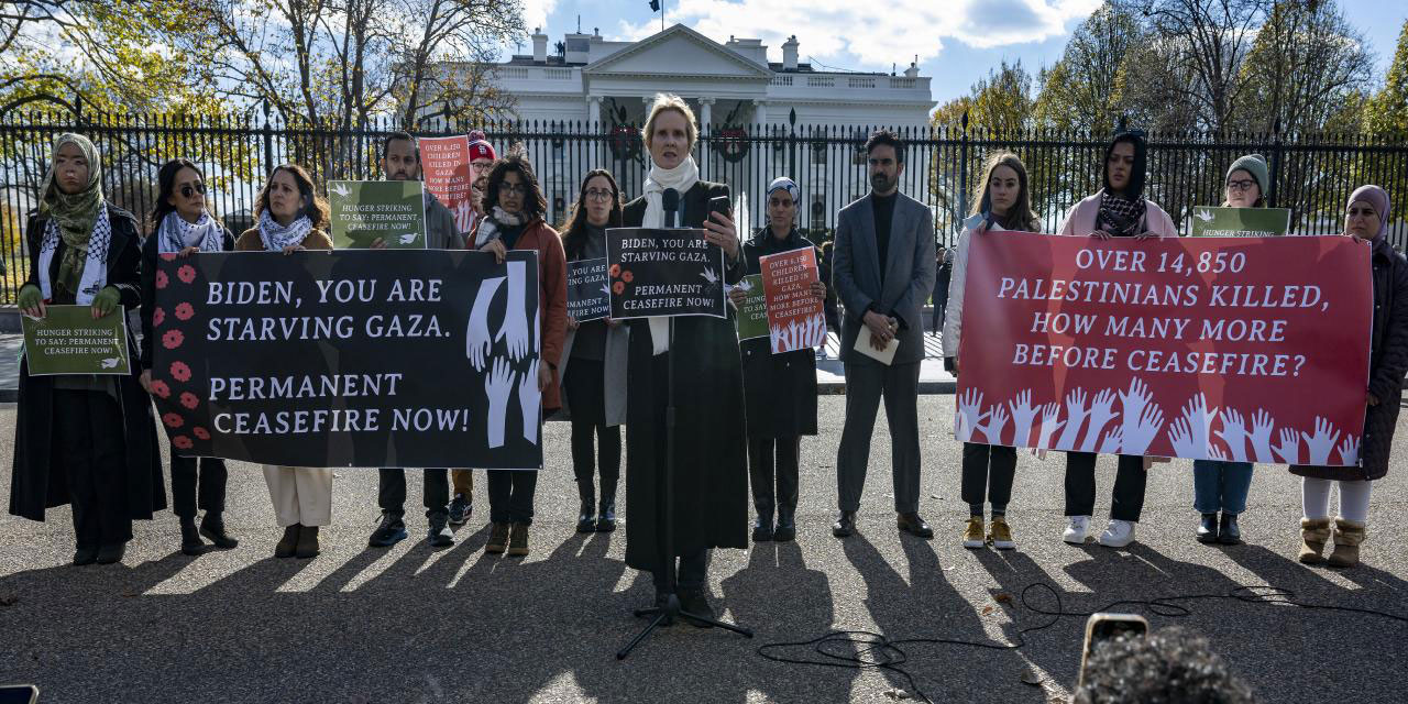 Oyuncular ve siyasetçilerden Beyaz Saray önünde Gazze için açlık grevi
