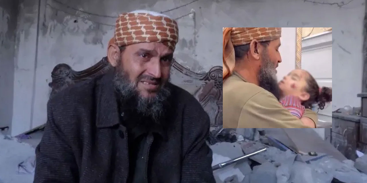 Katil israilin öldürdüğü torununa veda eden Filistinli dedenin yürek dağlayan sözleri