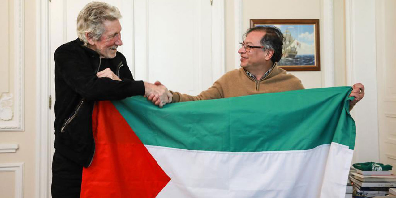 Ünlü müzisyen ve Kolombiya Cumhurbaşkanı 'Filistin' bayrağı açtı