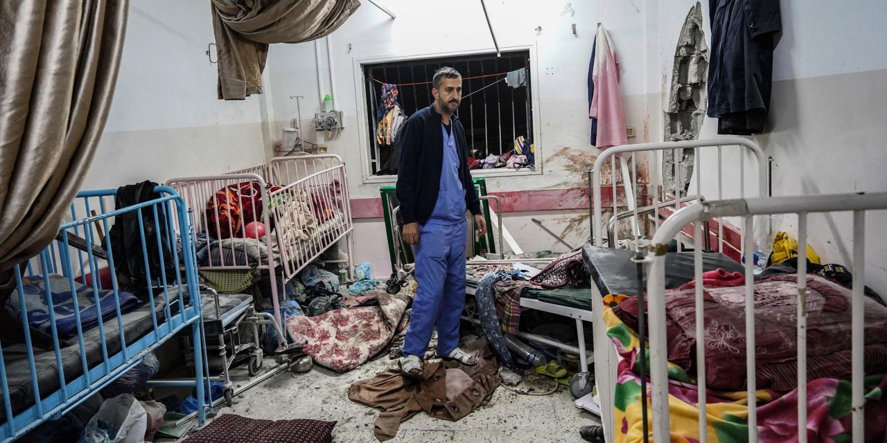 Katil israil, Han Yunus'taki Nasır Hastanesi'nin çocuk bölümünü vurdu