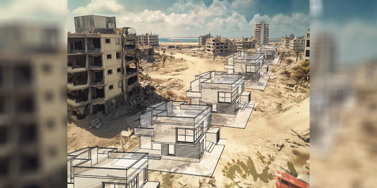 Hırsız yahudiler Gazze'ye çökmenin hayalini kuruyor: Konut satışı için reklama başladılar