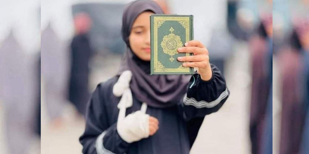 Filistinli Meryem, israil bombaları altında Kur’an-ı Kerim’i ezberledi