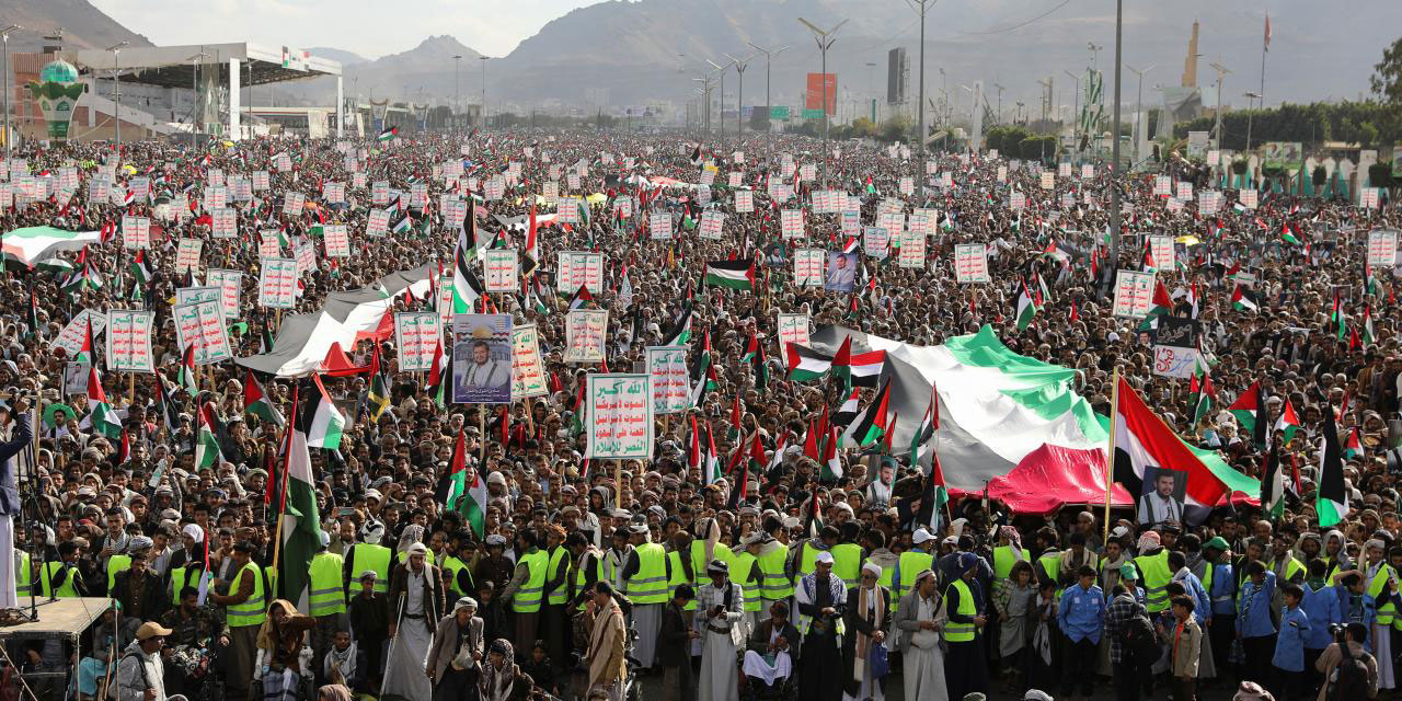 Yemen'de yüzbinler Gazze'ye destek gösterisi yaptı