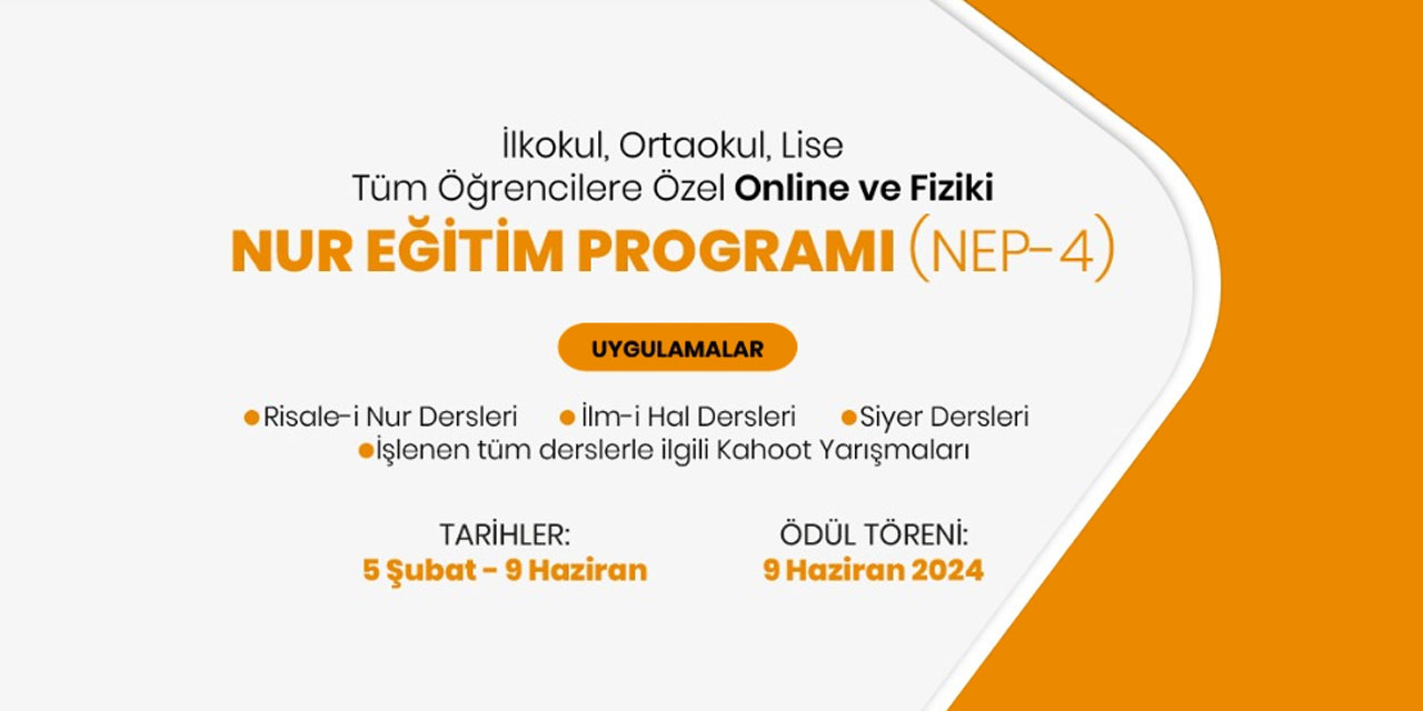 Ödüllü Nur Eğitim Programı Başladı