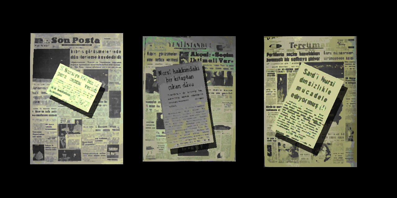 Said Nursi'nin hayatını yayınlayan talebelerin başına gelenler gazete manşetlerinde