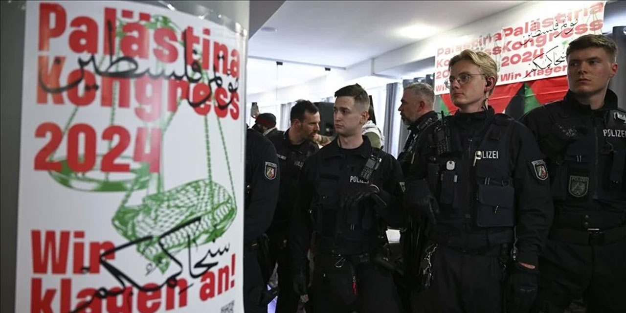Almanya'da düzenlenen Filistin Kongresi polis tarafından sonlandırıldı