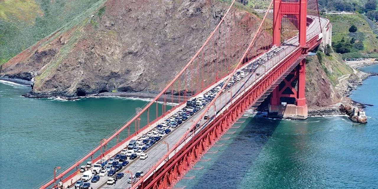 Filistin destekçileri, Amerika'nın ünlü köprüsünü Gazze için kapattı