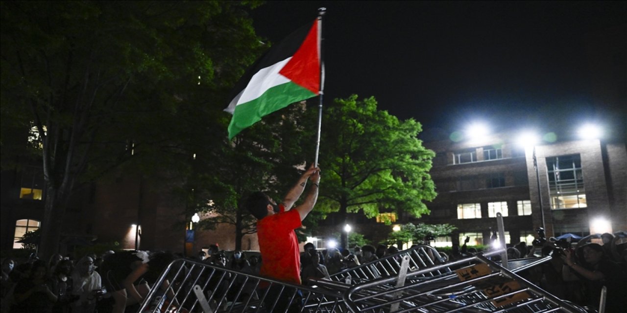 ABD'li öğrenciler engellemelere rağmen israili protesto etmekte kararlı