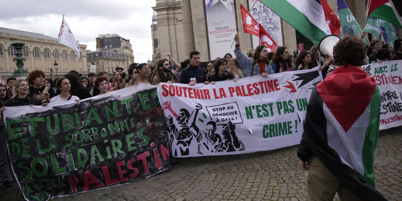 İsviçre'nin farklı üniversitelerinde Filistin’e destek gösterileri başladı