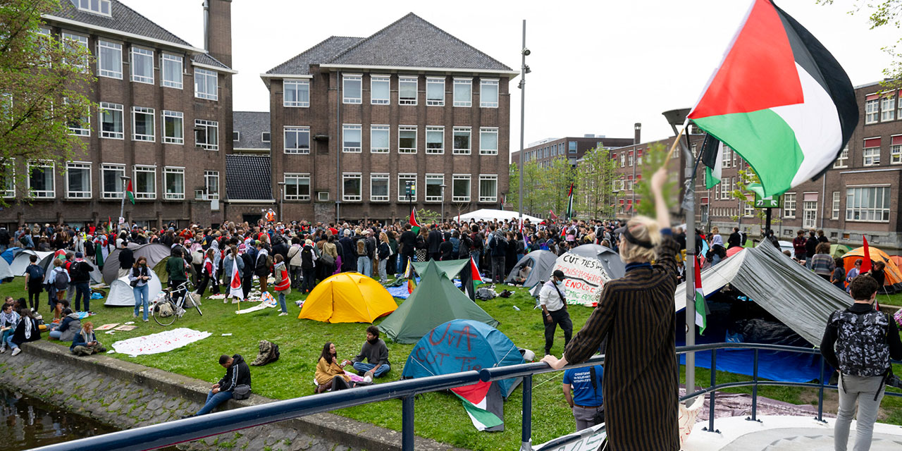 Belçika'da üniversite öğrencileri israile boykot için eylem başlattı