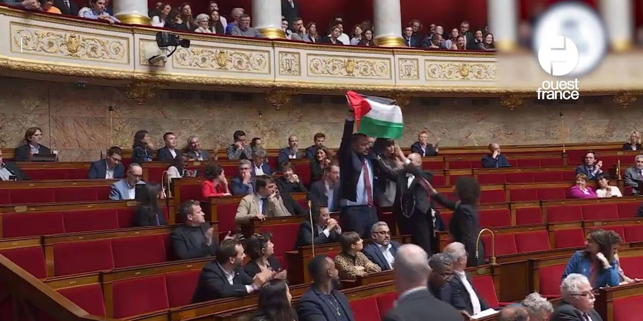 Fransız meclisinde Filistin bayrağı açtığı için ceza alan milletvekili AİHM'ye başvurdu