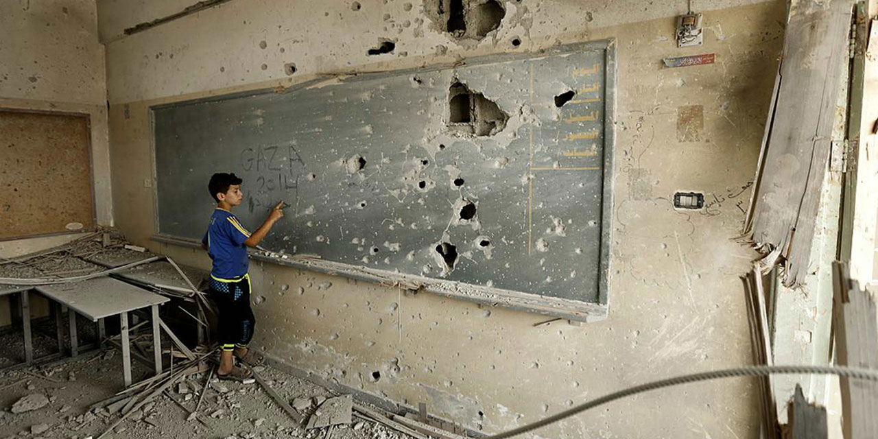 Gazzeli yüzbinlerce çocuk, terörist israil yüzünden karne alamadı